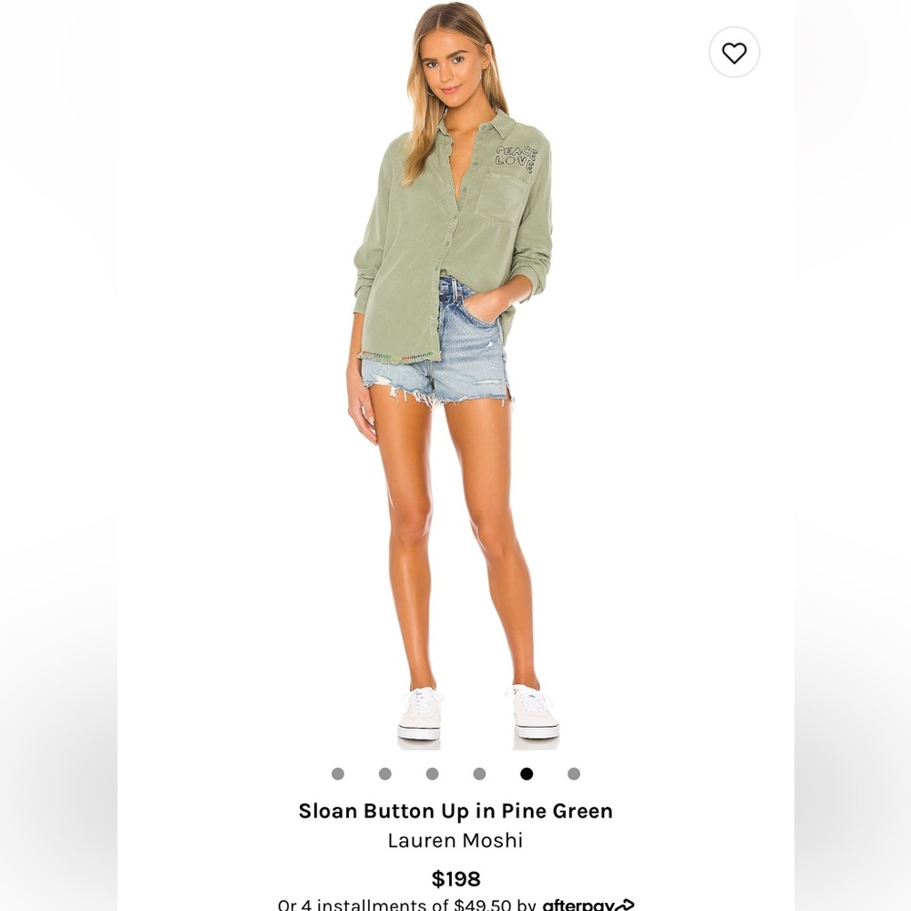 Lauren moshi green button up